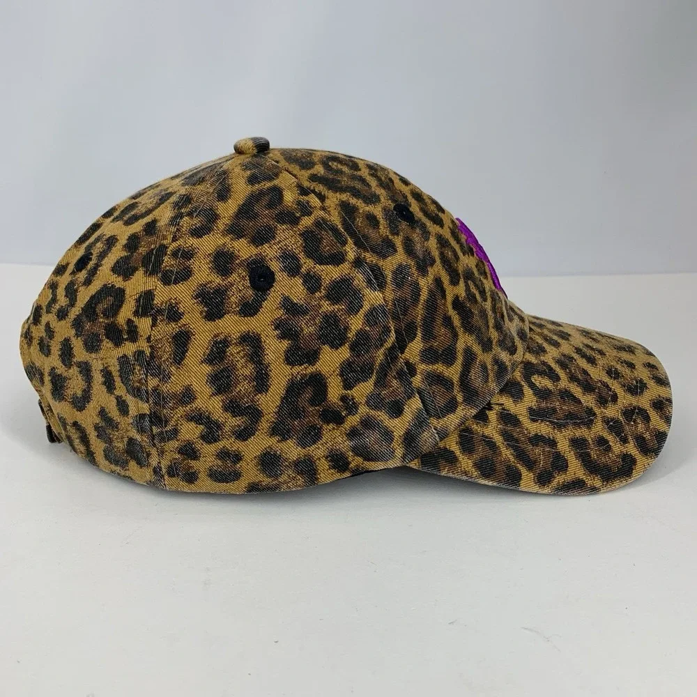 Browning For Her Hat Leopard Print Pink Buckmark OSFA Adjustable Baseball Cap